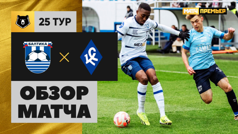 Балтика &mdash; Крылья Советов. Голы и лучшие моменты